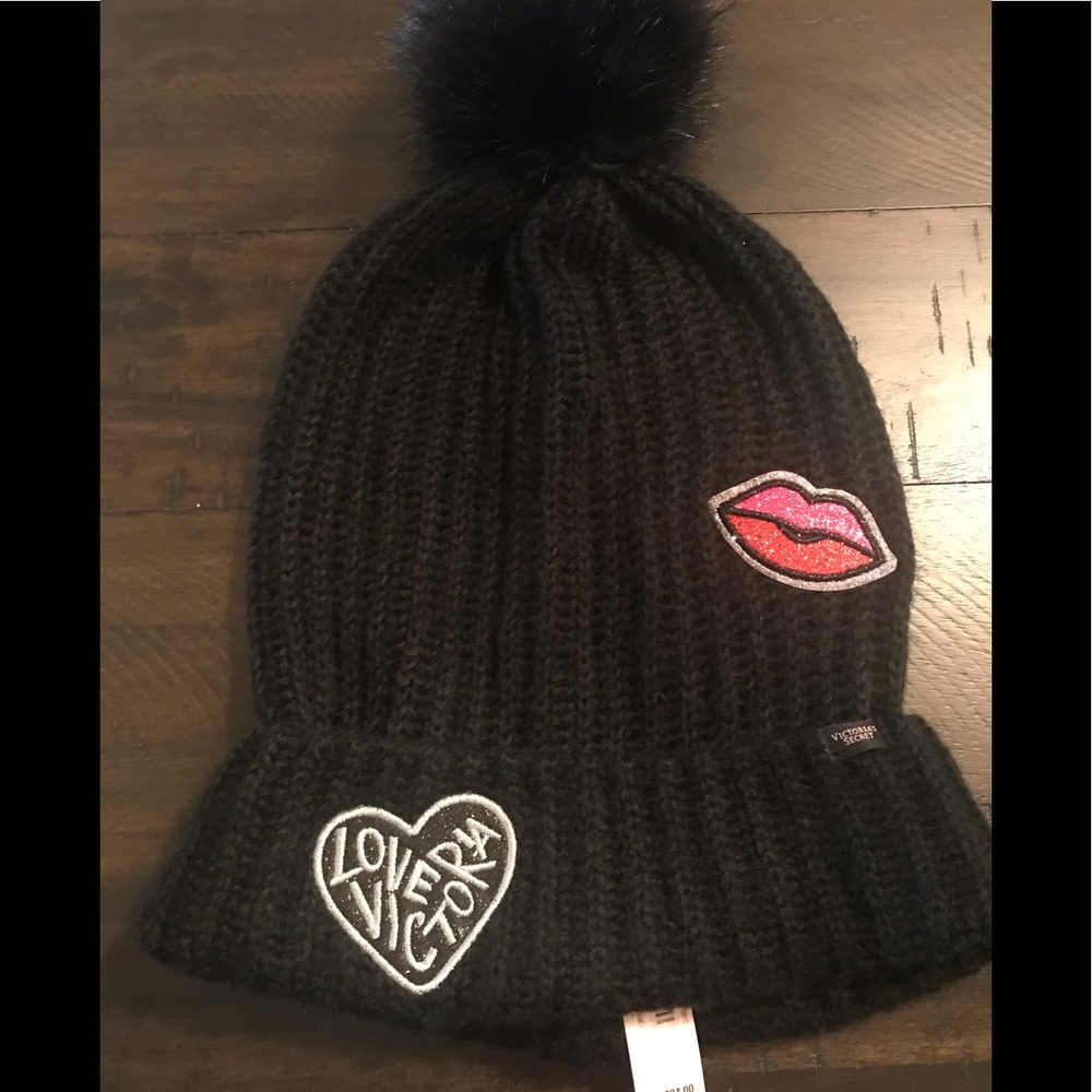 💖Victoria Secret Black Slouchy Beanie💖